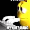 my nuts hang